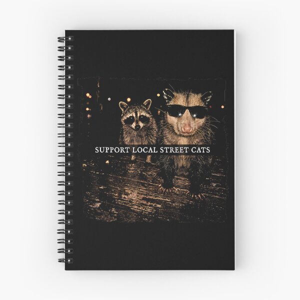 Item preview, Funny Street Cat Vintage Support Local Street Cats Raccoon  designed and sold by Rahamkshop.