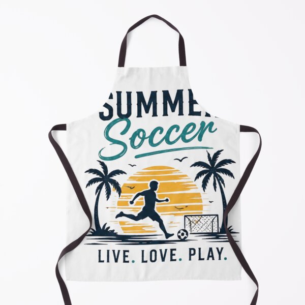 Item preview, Summer Soccer Live Love Play Beach Football Sunset Retro T-Shirt designed and sold by novaduman.