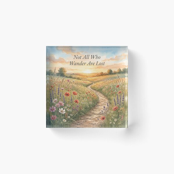 Item preview, Not All Who Wander Are Lost Shirt – Wildflower Meadow Path Travel Quote Tee designed and sold by DmaarGroup.