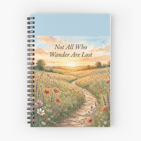 Item preview, Not All Who Wander Are Lost Shirt – Wildflower Meadow Path Travel Quote Tee designed and sold by DmaarGroup.