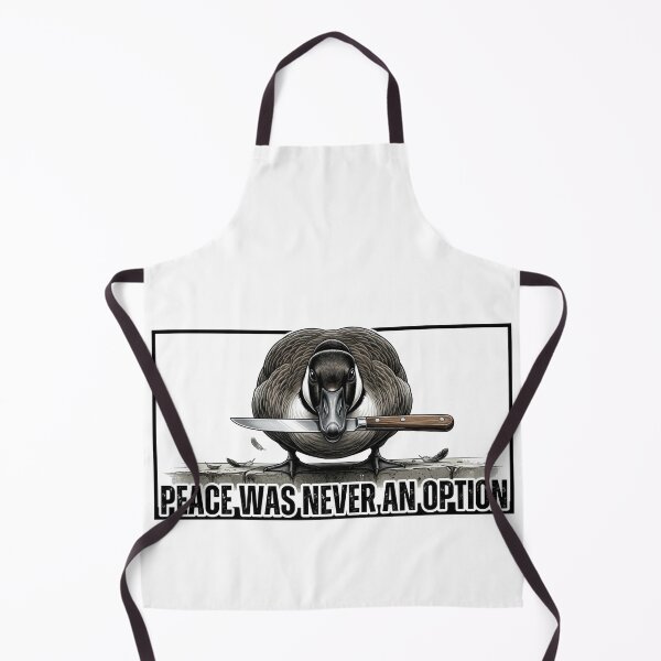 Item preview, Peace Was Never An Option – Edgy Goose with Knife designed and sold by YourWearPulse.