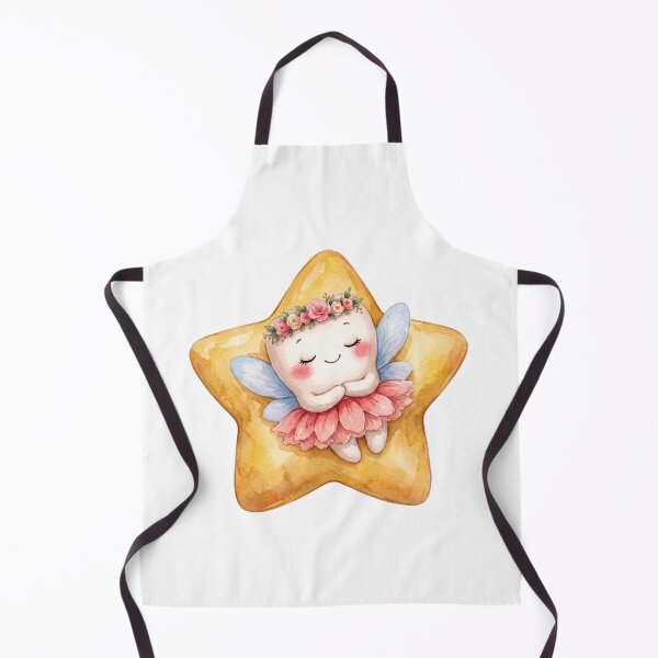 Item preview, Cute Tooth Fairy Sleeping on a Star | Watercolor Fairy Tooth designed and sold by Mommy-Smile.