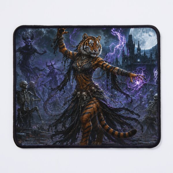 Item preview, The Moonlit Tigress Necromancer designed and sold by nikkolaus.