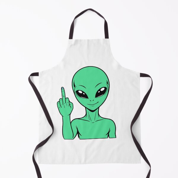 Item preview, ZORGO Alien Middle Finger – Funny Space Alien Attitude Sticker designed and sold by The-Visitors.