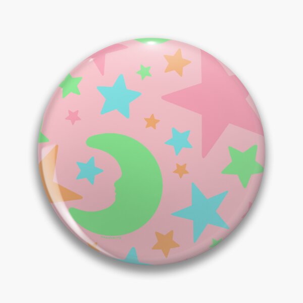 Item preview, Glow in the Dark Stars Print in Pink designed and sold by doodlebymeg.