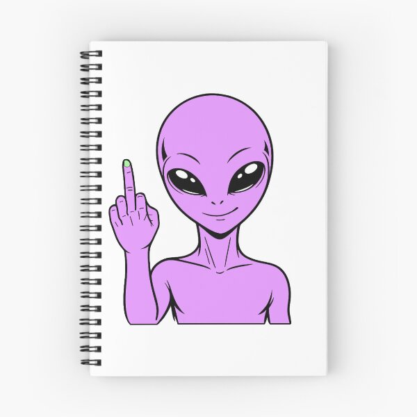 Item preview, ZORGO Alien Middle Finger – Funny Space Alien Attitude Sticker designed and sold by The-Visitors.