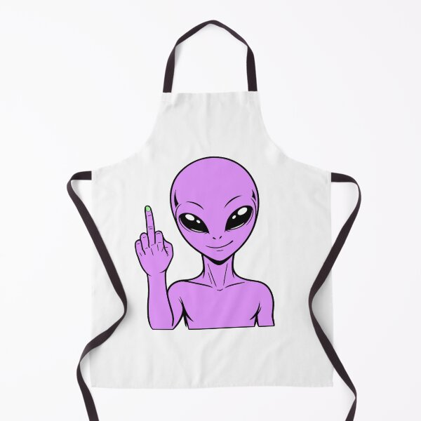 Item preview, ZORGO Alien Middle Finger – Funny Space Alien Attitude Sticker designed and sold by The-Visitors.