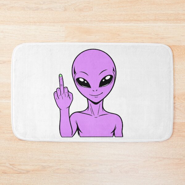 Item preview, ZORGO Alien Middle Finger – Funny Space Alien Attitude Sticker designed and sold by The-Visitors.