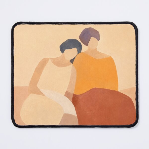 Item preview, Les Deux Amies  – Abstract Figurative Painting Style Wall Art  designed and sold by CARRAANN.