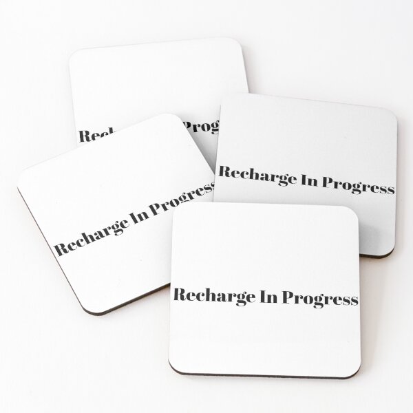 Item preview, Recharge In Progress Funny Introvert Typography | Social Battery Humor designed and sold by FarazDesign110.