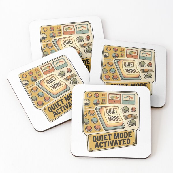 Item preview, Quiet Mode Activated Funny Vintage Introvert Control Panel designed and sold by urbinet.