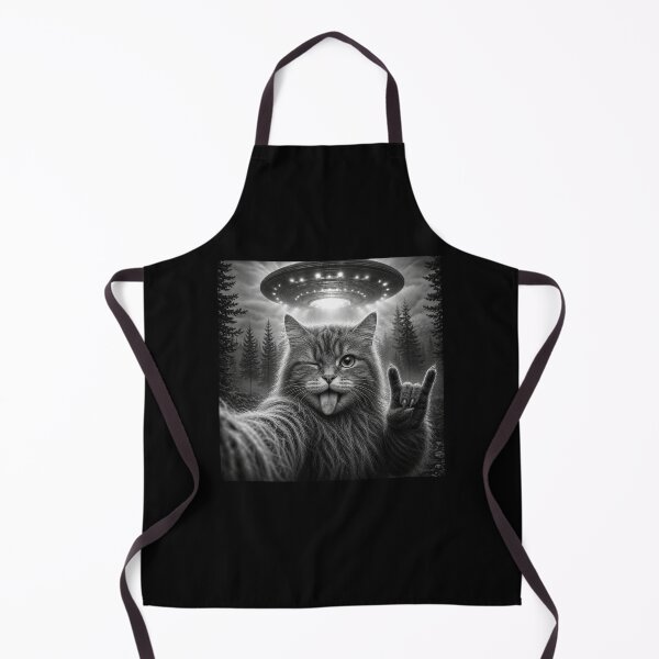 Item preview, Funny Cat Selfie with UFO Cat UFO Meme designed and sold by Kladhadredo.