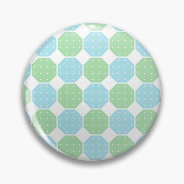 Item preview, Blizzard blue, celadon & white geometric shapes designed and sold by Mint + Midnight.