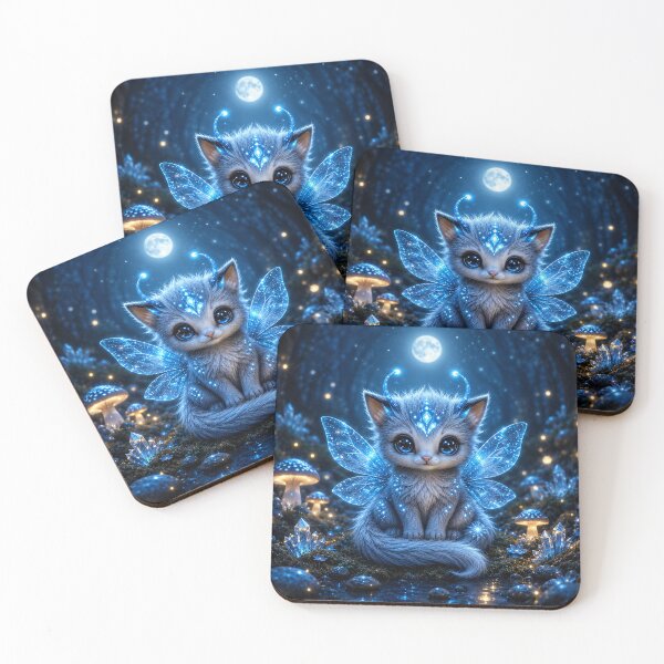 Item preview, Moonlight Fairy Kitten designed and sold by nikkolaus.