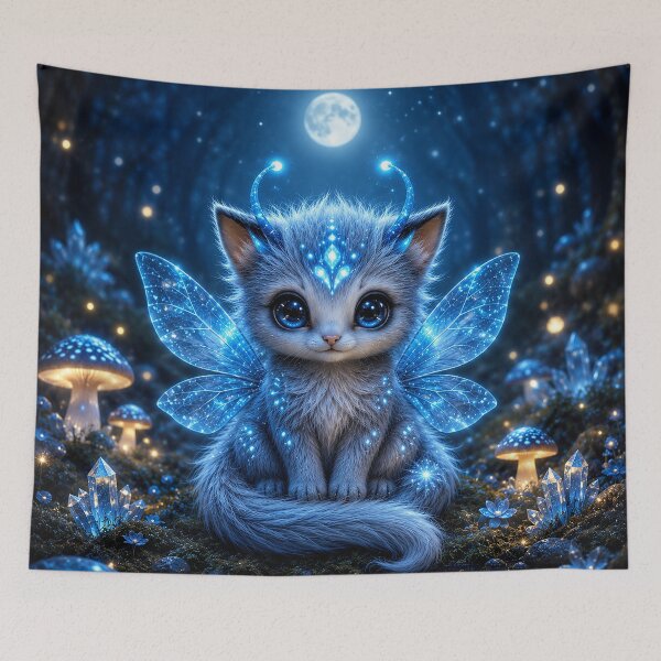 Item preview, Moonlight Fairy Kitten designed and sold by nikkolaus.