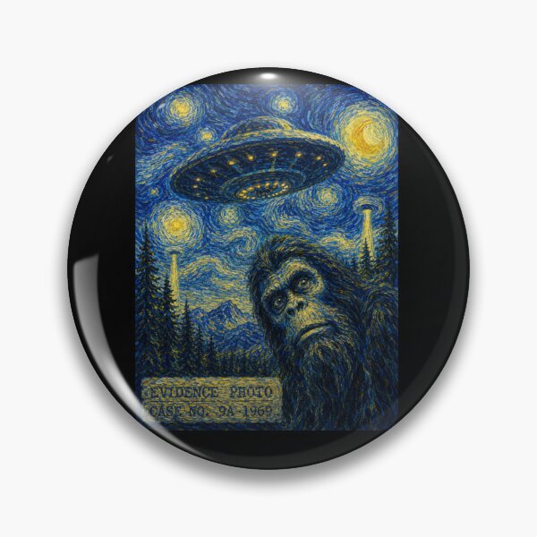 Item preview, Bigfoot Selfie With UFO Alien designed and sold by Kladhadredo.