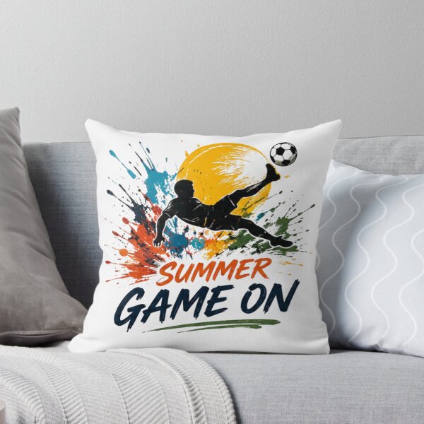 Item preview, Summer Game On Soccer Player Retro Football Sunset Sports T-Shirt designed and sold by novaduman.