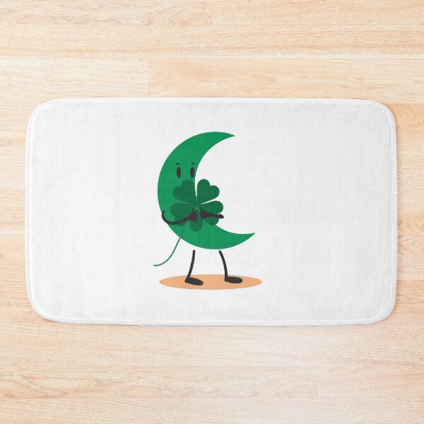Item preview, Moon and green four-leaf clover  designed and sold by Lucky 777.