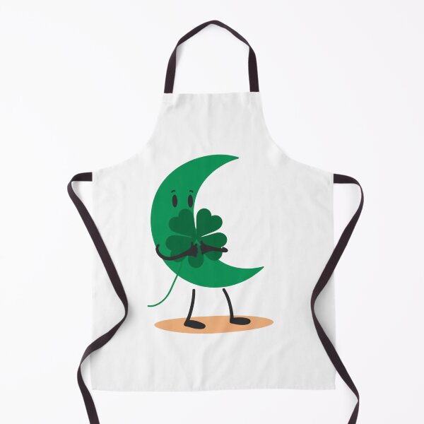 Item preview, Moon and green four-leaf clover designed and sold by Lucky 777.