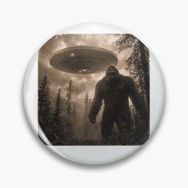 Item preview, funny Bigfoot Selfie With UFO Alien designed and sold by Kladhadredo.