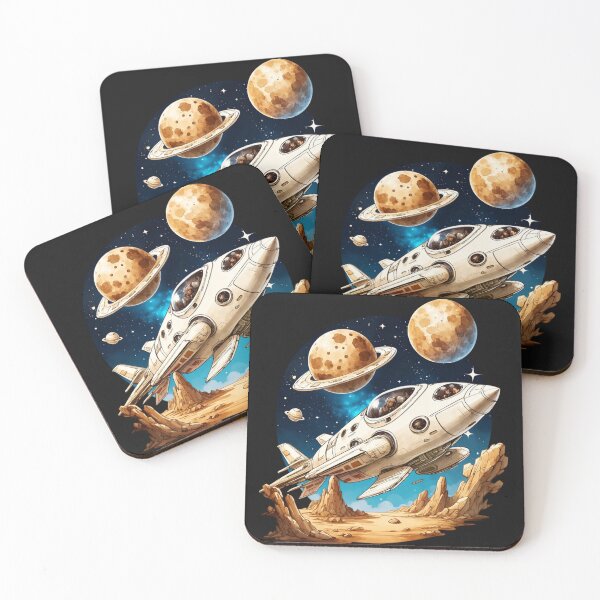 Item preview, Retro Space Rocket – Vintage Sci-Fi Planet Explorer. designed and sold by NewtBoo.