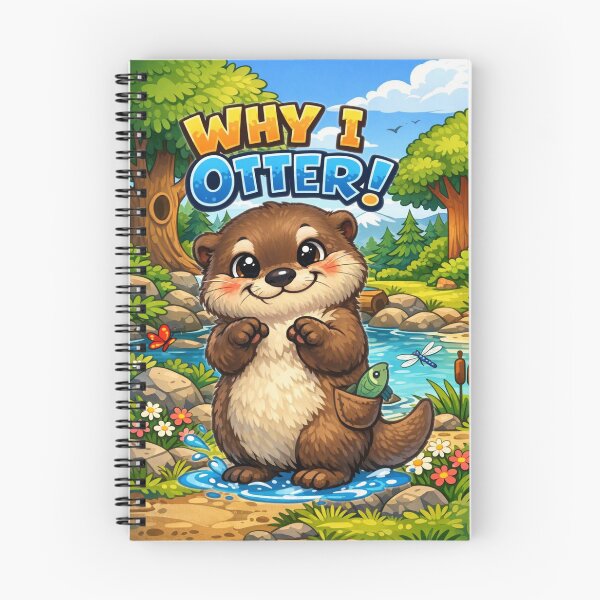 Item preview, Why I Otter! – Cute River Otter Pun Design designed and sold by MysticOzzy.