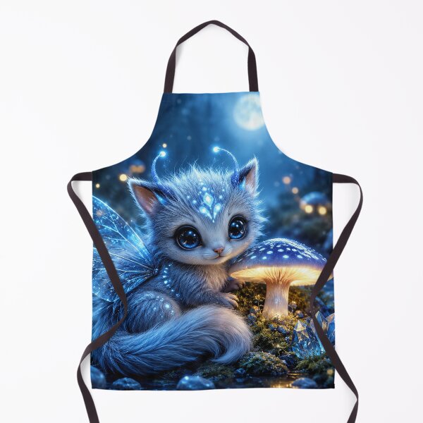Item preview, Midnight Mushroom Fairy Kitten designed and sold by nikkolaus.