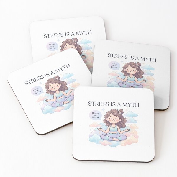 Item preview, Stress Is A Myth Calm Sticker Souvenir Summer Edition designed and sold by Imaginarium of Chaos falcon88 .