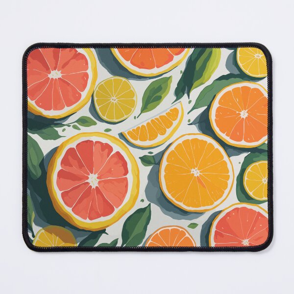 Item preview, Cool Colorful Citrus Grapefruits And Oranges And Green Leaves Pattern designed and sold by Zazizu.