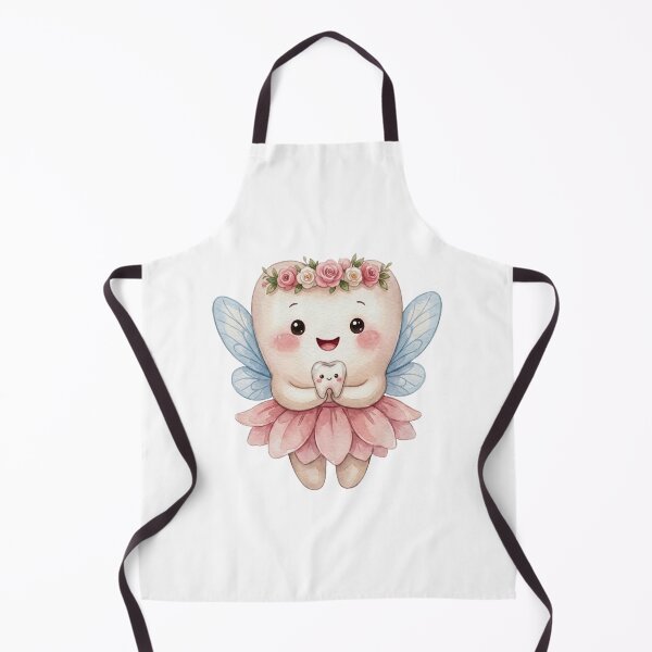 Item preview, Cute Tooth Fairy Holding a Kawaii Tooth | Watercolor Fairy Tooth designed and sold by Mommy-Smile.