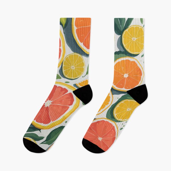 Item preview, Cool Colorful Citrus Grapefruits And Oranges And Green Leaves Pattern designed and sold by Zazizu.