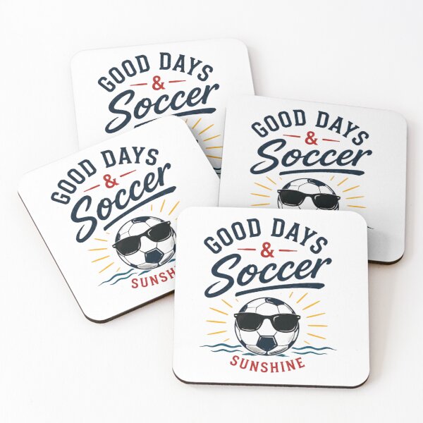 Item preview, Good Days & Soccer Sunshine Retro Summer Football Lover T-Shirt designed and sold by novaduman.