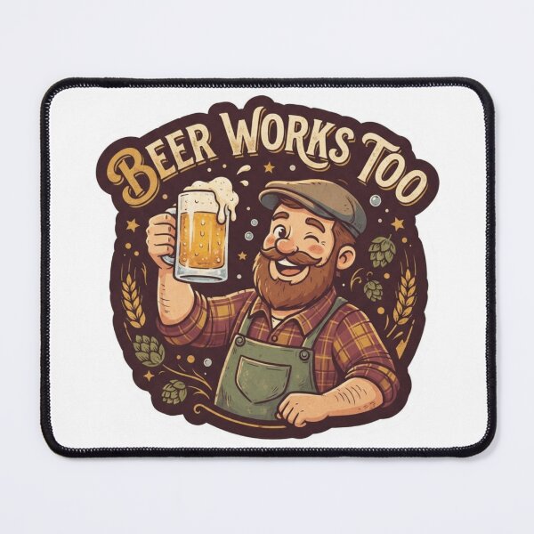 Item preview, Beer Works Too Vintage Cheers Sticker designed and sold by Imaginarium of Chaos falcon88 .