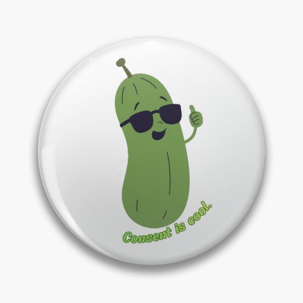 Item preview, Consent is Cool - Cool Cucumber designed and sold by Alt-Art-Digital.