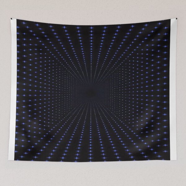 Item preview, Infinite Stellar Vortex - Hypnotic Blue Cosmic Optical Illusion designed and sold by RAYBIL.