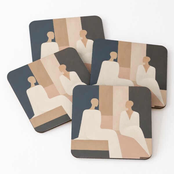 Item preview, Le Salon Bleu – Modern Figurative Wall Art Illustration designed and sold by CARRAANN.