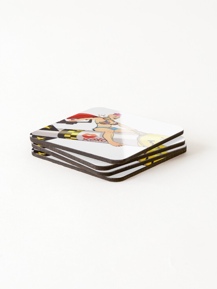 Thumbnail 4 of 5, Coasters (Set of 4), Rocket Ride Woman designed and sold by MichaelJFoley.