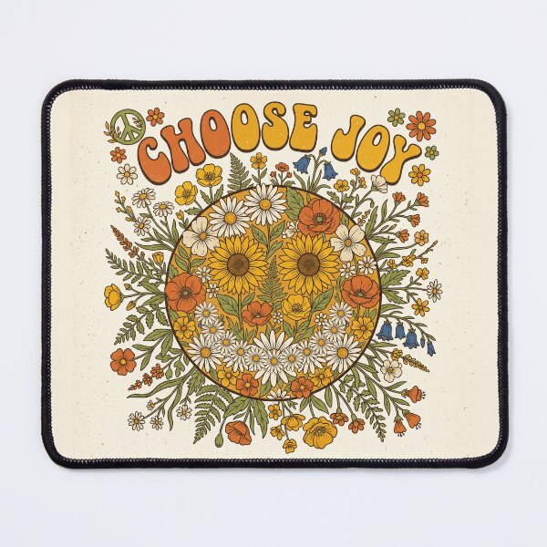 Item preview, Choose Joy Shirt – Retro 70s Flower Smiley Face Groovy Positivity Tee designed and sold by DmaarGroup.