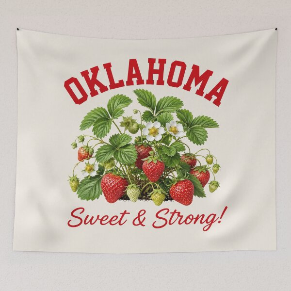 Item preview, Oklahoma Strawberry Patch Sweet & Strong Design designed and sold by The-Drip-Studio.