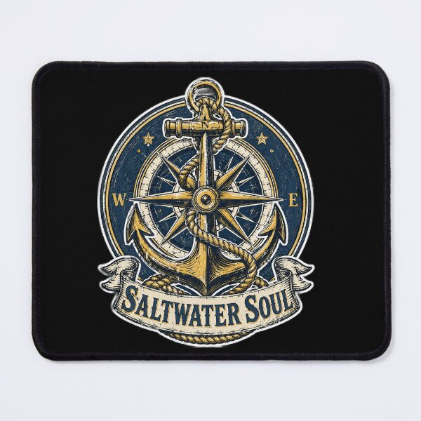 Item preview, Saltwater Soul Vintage Nautical Anchor Compass designed and sold by weeomano.
