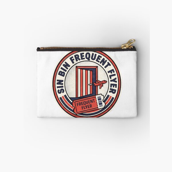 Item preview, Sin Bin Frequent Flyer Funny Hockey Penalty Box Retro Design designed and sold by coldbrewinkco.
