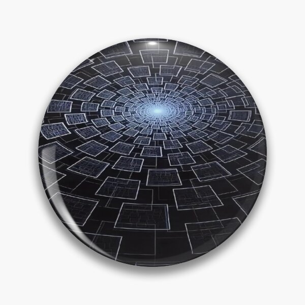 Item preview, Digital Geometric Vortex - Tunnel of Luminous and Futuristic Squares designed and sold by RAYBIL.