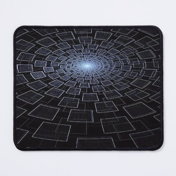 Item preview, Digital Geometric Vortex - Tunnel of Luminous and Futuristic Squares designed and sold by RAYBIL.