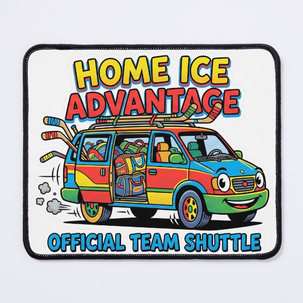 Item preview, Home Ice Advantage Official Team Shuttle Funny Hockey Parent Design designed and sold by coldbrewinkco.