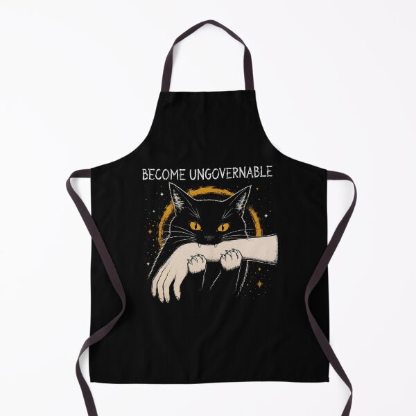 Item preview, Become Ungovernable Black Cat Biting Hand Funny Meme designed and sold by Kladhadredo.