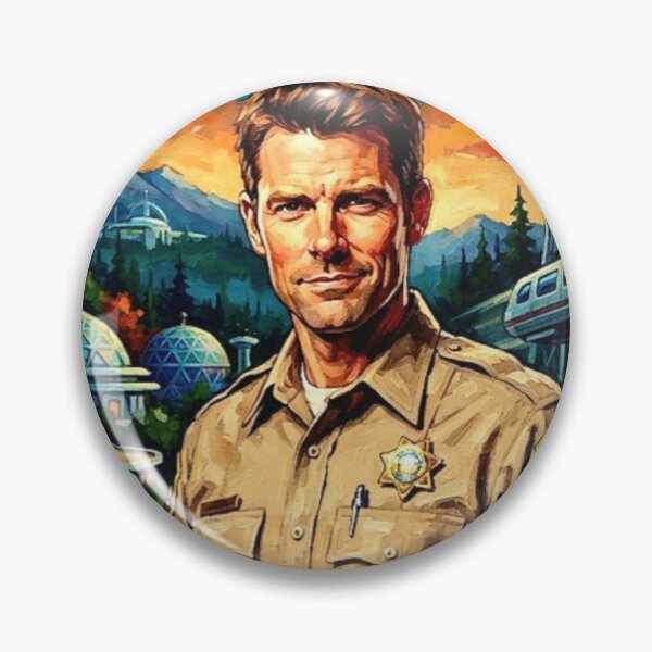 Item preview, Eureka Retro Sci-Fi Comedy Sheriff Jack Carter Global Dynamics Tribute Art TV Show Poster designed and sold by Art's Diner.