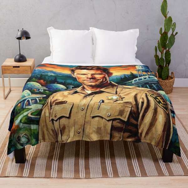 Item preview, Eureka Retro Sci-Fi Comedy Sheriff Jack Carter Global Dynamics Tribute Art TV Show Poster designed and sold by Art's Diner.