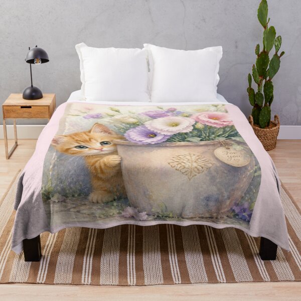 Item preview, Little Peek, Big Love | Watercolor Kitten designed and sold by BCapybara.