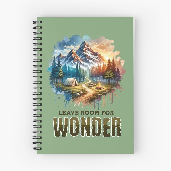 Item preview, Leave Room for Wonder Camping Adventure Mountain Nature Inspirational Design designed and sold by Sachie's Studio.