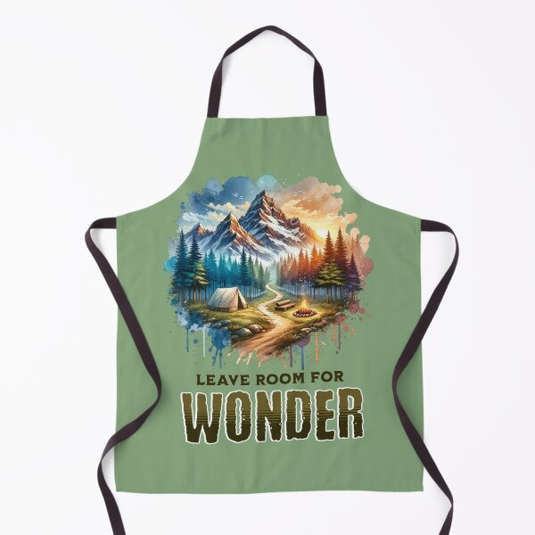 Item preview, Leave Room for Wonder Camping Adventure Mountain Nature Inspirational Design designed and sold by Sachie's Studio.